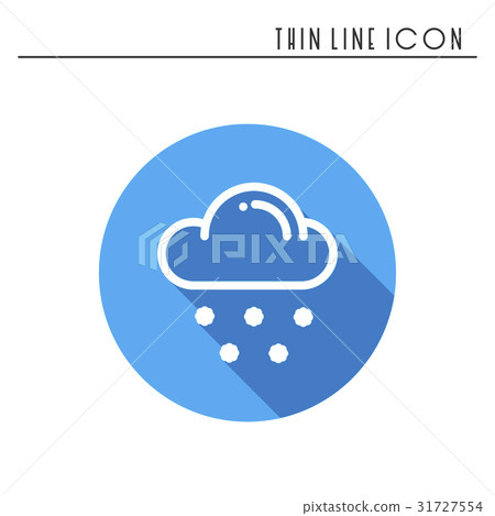 Cloud, sky, snow line simple icon. Weather symbols 31727554