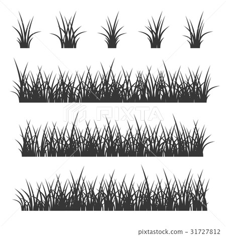 Grass Set on White Background. Vector Grass Set on White Background. Vector 31727812