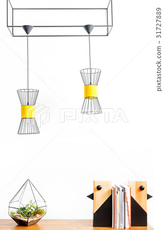 Flowerpot and room interior statuettes with 31727889