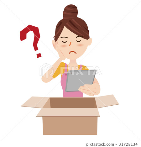 Young housewife online shopping Young housewife online shopping 31728134