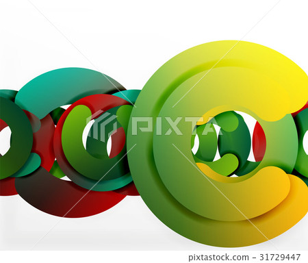 Circle geometric abstract background, colorful Circle geometric abstract background, colorful 31729447