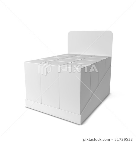 Product display with boxes 31729532