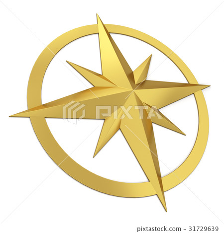 Compass rose symbol 31729639