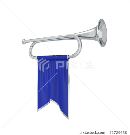 Trumpet with banner Trumpet with banner 31729688