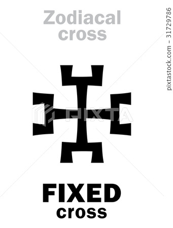 Astrology: FIXED cross Astrology: FIXED cross 31729786