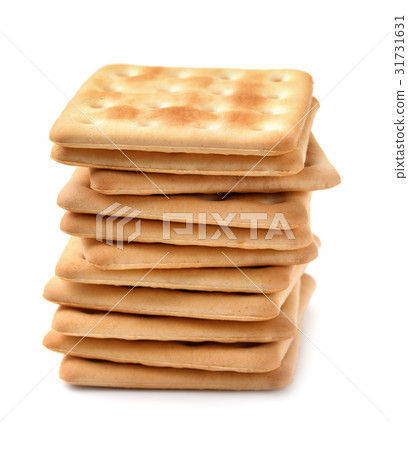 Stack of soda crackers Stack of soda crackers 31731631