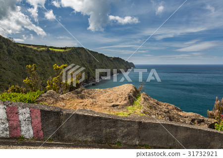 Coast and cliffs near Nordeste, Sao Miguel island 31732921