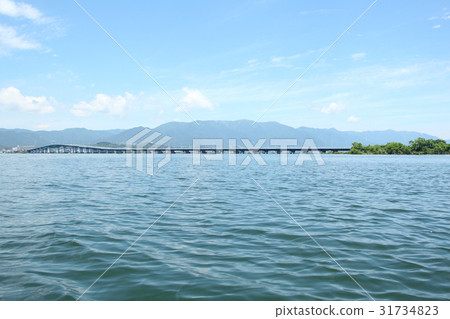 晴朗的天氣，琵琶湖大橋 31734823