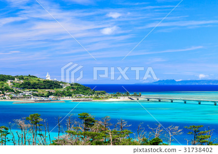 沖繩縣Kuri-Ryoshima Koryu橋Ohashi Yakuten林業公園 31738402