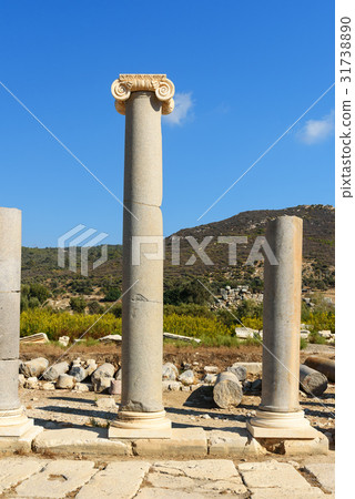 Column on Main street. ancient Lycian city Patara 31738890