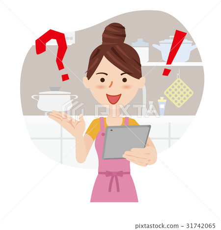 Young housewife kitchen 31742065