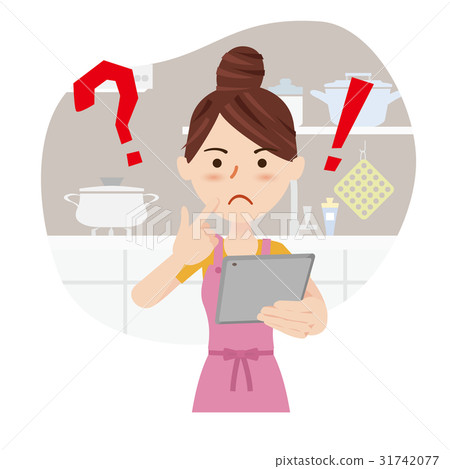 Young housewife kitchen 31742077