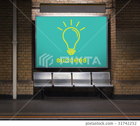 Success word light bulb icon graphic 31742252
