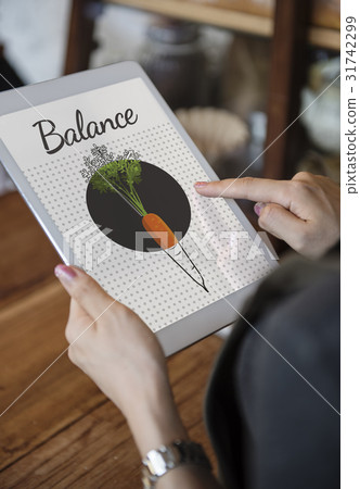 Healthy Eating Food Lifestyle Organic Wellness Graphic 31742299