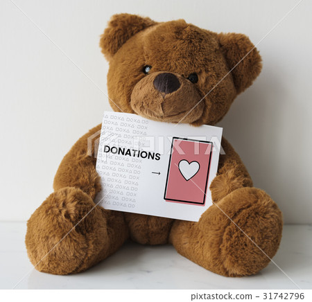 Network connection graphic overlay banner kept on teddy 31742796