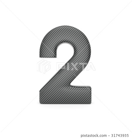 Number 2, Alphabet made of Carbon fiber. Number 2, Alphabet made of Carbon fiber. 31743935