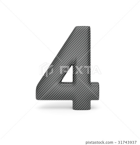 Number 4, Alphabet made of Carbon fiber. Number 4, Alphabet made of Carbon fiber. 31743937