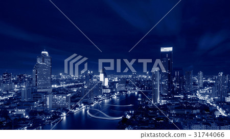 Skyscrapers at Chao Phraya, Bangkok, Thailand 31744066