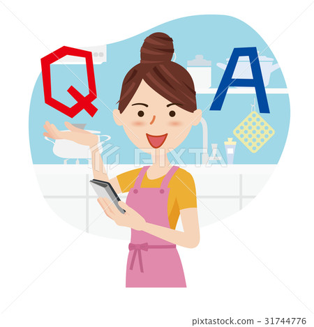 年輕的主婦廚房電話 31744776