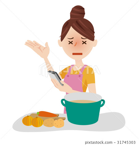 Young lady kitchen Young lady kitchen 31745303