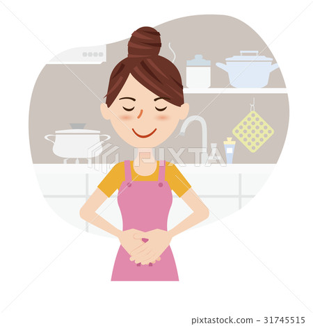 Young housewife kitchen 31745515