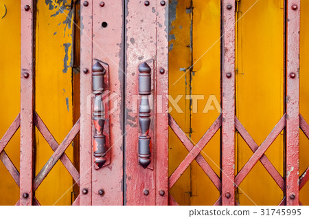 Steel door handles of the old sliding door Steel door handles of the old sliding door 31745995