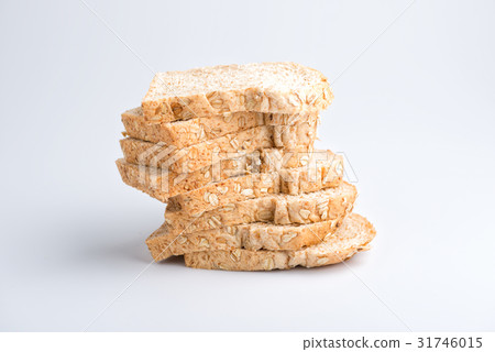 whole wheat bread on white background whole wheat bread on white background 31746015