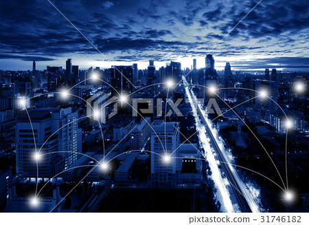 Connection Technology Concept of Sathorn 31746182