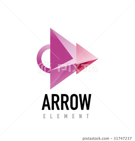 Vector arrow geometric design logo 31747237