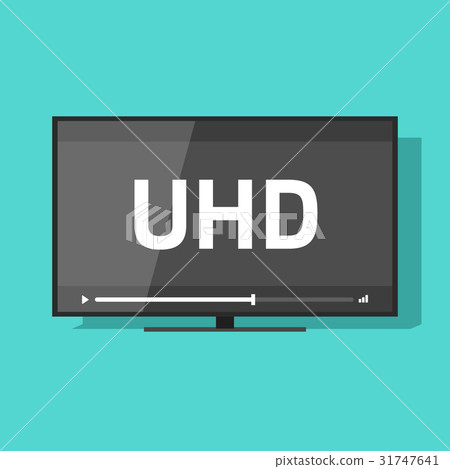 Flat screen tv with Ultra HD video technology 31747641
