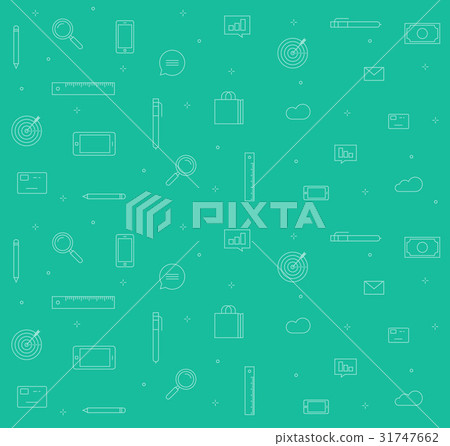 Icons analytics background vector, set of sketch 31747662