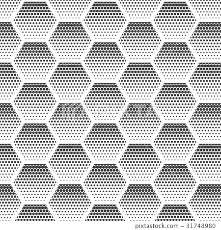 Abstract halftone, minimalist seamless pattern on 31748980