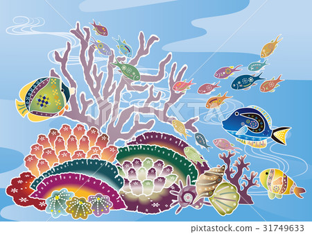 Scenic view of the Red Sea Wind in Okinawa - Tropical Fish and Coral Scenic view of the Red Sea Wind in Okinawa - Tropical Fish and Coral 31749633