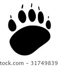 Animals footprint icon. Vector illustration 31749839