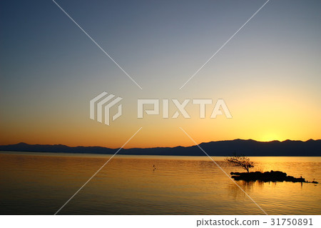 琵琶湖日落美景 琵琶湖日落美景 31750891