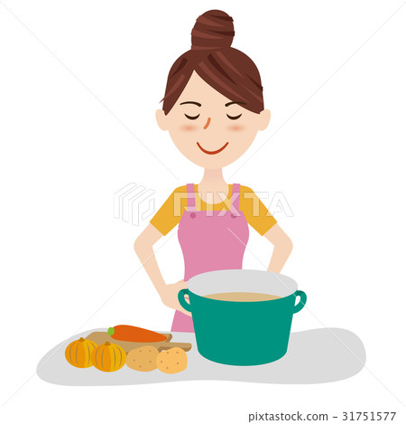 Young housewife kitchen 31751577
