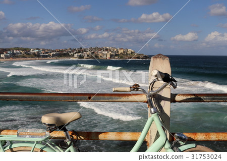 Cycling at Sydney Bondi Beach 31753024