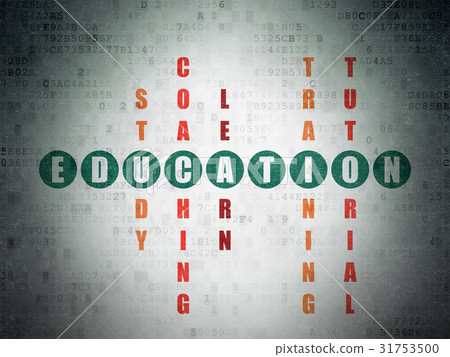 Learning concept: Education in Crossword Puzzle Learning concept: Education in Crossword Puzzle 31753500