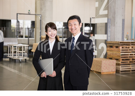 Logistics warehouse Working people 31753928