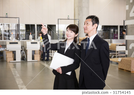 Logistics warehouse Working people 31754145