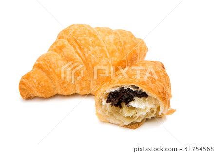 Croissant with chocolate Croissant with chocolate 31754568