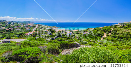 Beautiful overview wide shot of Costa Paradiso Beautiful overview wide shot of Costa Paradiso 31755824