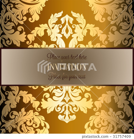 Baroque background with antique ornaments Baroque background with antique ornaments 31757409