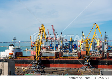 Sea Port of Odessa Black Sea Ukraine. 31758977