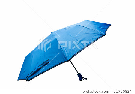 Blue umbrella isolated 31760824