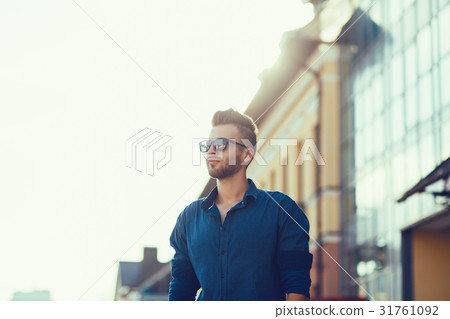 Handsome fashion model man 31761092
