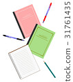 Notebook and pen 31761435