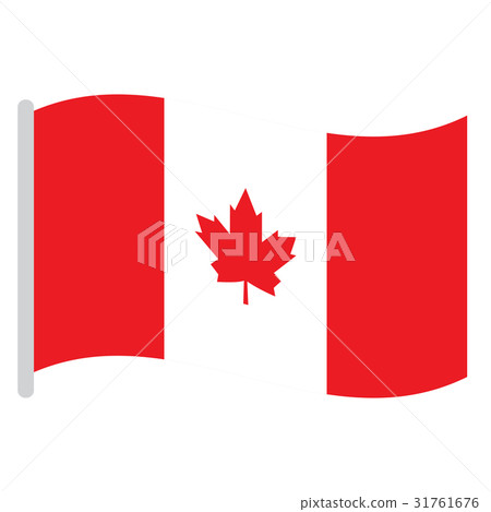 Isolated Canadian flag 31761676