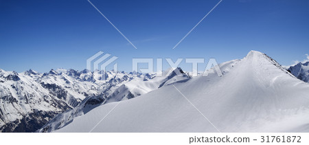 Mountain panorama. Caucasus, Dombay. 31761872