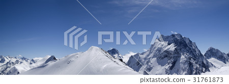 Mountain panorama. Caucasus, ski resort Dombay. 31761873